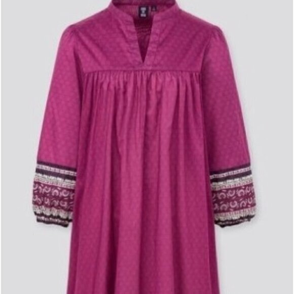 ANNA Sui x Uniglo Em-broidered Bohemian Dress size xs - Picture 2 of 7